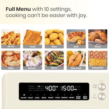 VAL CUCINA Retro Infrared Air Fryer Toaster Oven 10-in-1 Combo