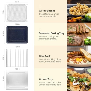 VAL CUCINA Retro Infrared Air Fryer Toaster Oven 10-in-1 Combo