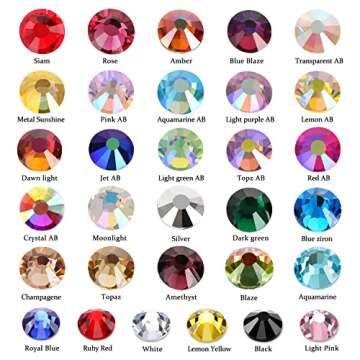 1440Pcs Light Pink Crystal Rhinestones,Glass Flatback Rhinestones Small Gemstones for Nail Face Makeup Art Crafts Clothes Decoration - (SS4, 1.6mm,LightPink)