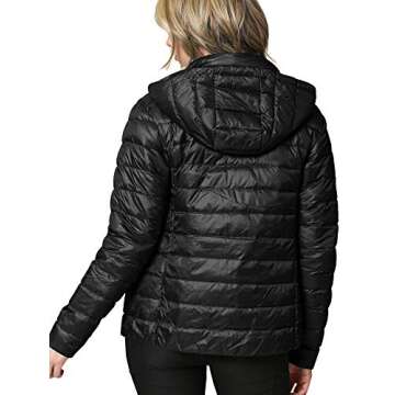 Lock and Love Women's Ultra Light Weight Packable Down Jacket with Removable Hoodie