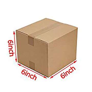 Pantryware Essentials 10 Small Moving Boxes 6x6x6 Corrugated Packing Cardboard Boxes - 10 pack