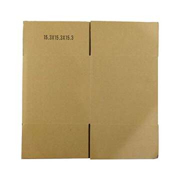 Pantryware 10 Small Moving Boxes 6x6x6 Pack