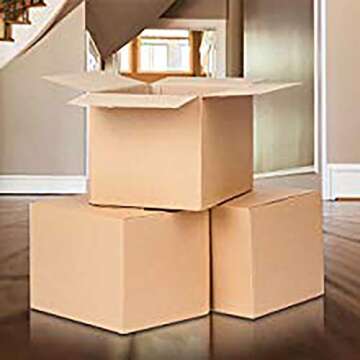Pantryware 10 Small Moving Boxes 6x6x6 Pack