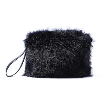 Stylish ZOSCGJMY Evening Faux Fur Handbags for Women