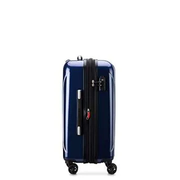 DELSEY Paris Helium Aero Hardside Expandable Luggage with Spinner Wheels, Blue Cobalt, Carry-On 21 Inch