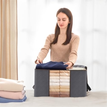 Lifewit Large Capacity Clothes Storage Bag Organizer