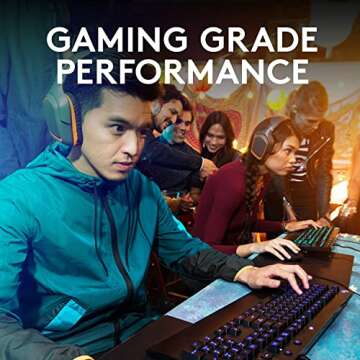 Logitech G213 Wired Gaming Keyboard with Dedicated Media Controls, 16.8 Million Lighting Colors Back...