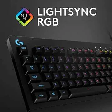 Logitech G213 Wired Gaming Keyboard with Dedicated Media Controls, 16.8 Million Lighting Colors Backlit Keys, Spill-Resistant and Durable Design, Black