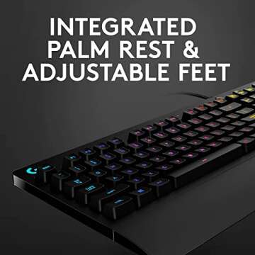 Logitech G213 Wired Gaming Keyboard with Dedicated Media Controls, 16.8 Million Lighting Colors Backlit Keys, Spill-Resistant and Durable Design, Black