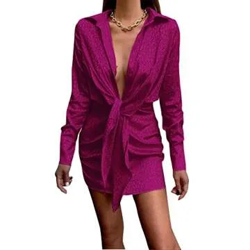 Stylish LYANER Leopard Satin Mini Party Dress for Women