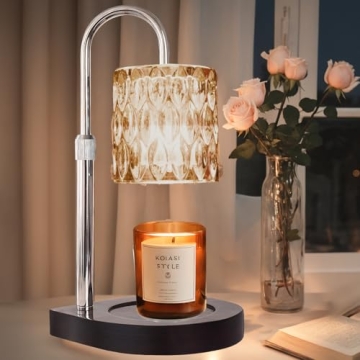 GEEZO Fragrance Candle Warmer Lamp，Electric Candle Warmer with Timer & Dimmer，Mom Christmas Birt...