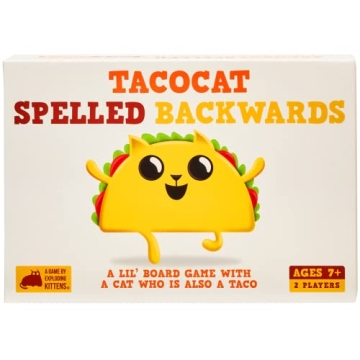 Tacocat Spelled Backwards by Exploding Kittens - Fun Card Game for 2 Players - Ages 7+ - Quick Play ...