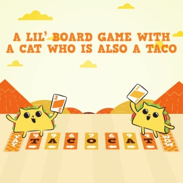 Tacocat Spelled Backwards - Fun Family Card Game for Two Players
