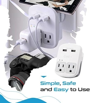 Ceptics Universal Travel Adapter Kit for Worldwide Use