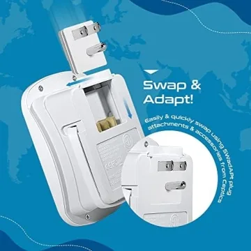 Ceptics Universal Travel Adapter Kit for Worldwide Use