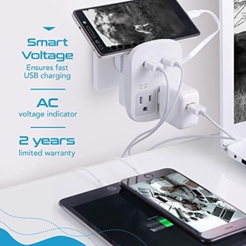 Ceptics Universal Travel Adapter Kit for Worldwide Use