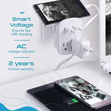 Ceptics Universal Travel Adapter Kit for Worldwide Use