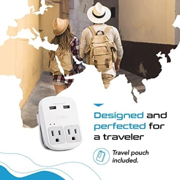 Ceptics Universal Travel Adapter Kit for Worldwide Use