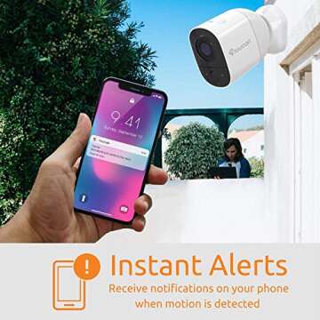 TOUCAN 1080P Wireless Outdoor Waterproof Night Vision Camera, Works with Alexa