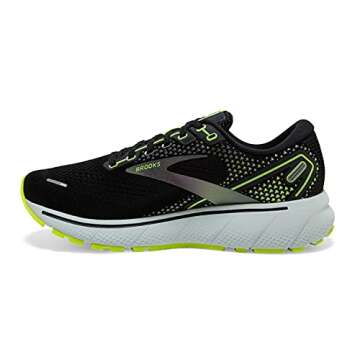 Brooks Women's Ghost 14 Neutral Running Shoe - Black/Nightlife/Spa Blue - 5 Medium