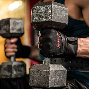 Harbinger Pro Weightlifting Gloves with Wrist Wraps