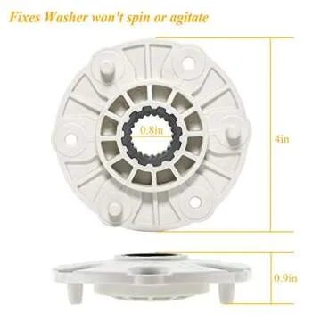 PBT-GF30 MBF618448 Washer Rotor Hub Assembly (O-E-M) for LG Washing Machine Replace 4413ER1001C, 4413EA1002B 4413ER1003B, 4413ER1002F by TOMOON