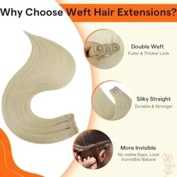 Full Shine Remy Hair Extensions 24 in Platinum Blonde