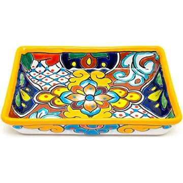 Hand Painted Talavera Serving Platter - Unique & Vibrant