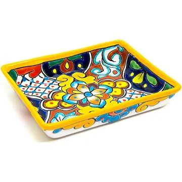 Hand Painted Talavera Serving Platter - Unique & Vibrant