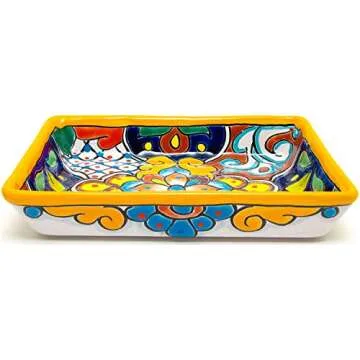 Hand Painted Talavera Serving Platter - Unique & Vibrant