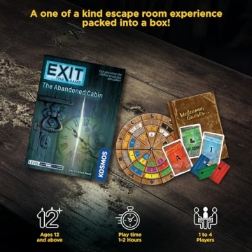 Exit: The Abandoned Cabin - Escape Room Card Game for 1-4 Players