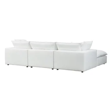 Stylish TOV Furniture Cali Pearl Modular Sectional Couch
