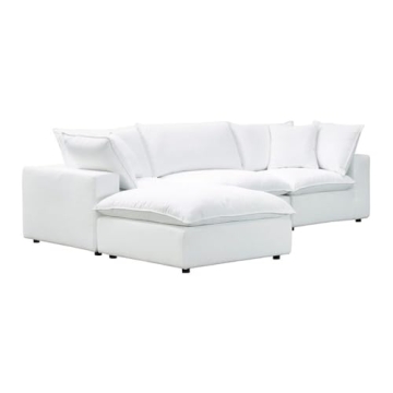Stylish TOV Furniture Cali Pearl Modular Sectional Couch