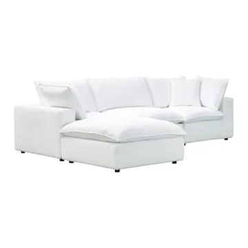 Stylish TOV Furniture Cali Pearl Modular Sectional Couch