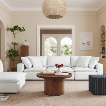 Stylish TOV Furniture Cali Pearl Modular Sectional Couch