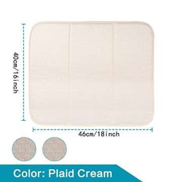 Super Absorbent Microfiber Dish Drying Mats - SINLAND (Pack of 2, 16x18 inches)