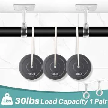 Heavy Duty No Drill Ceiling Mounted Curtain Brackets