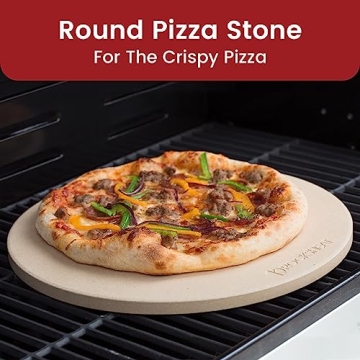 K ROCKSHEAT Pizza Stone for Perfect Homemade Pizza