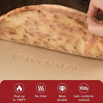 K ROCKSHEAT Pizza Stone for Perfect Homemade Pizza