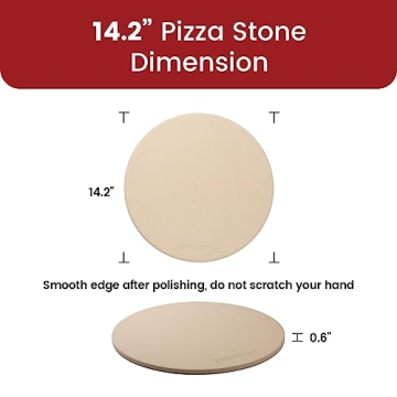 K ROCKSHEAT Pizza Stone for Perfect Homemade Pizza