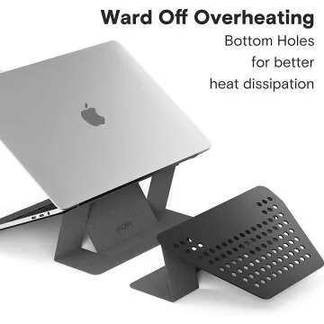 MOFT Invisible Laptop Stand - Lightweight Adhesive Dual Heights