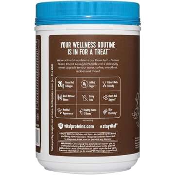 Vital Chocolate Protein Collagen Peptides - Beauty & Health Blend