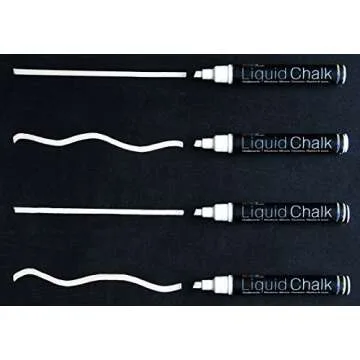 Inspired By Craft Bright White Liquid Chalk Markers Best for Kids Craft, Teacher Supplies, Bistro Chalkboard, Premium Chalk Ink, 6mm, Chisel Tip, 4 Piece