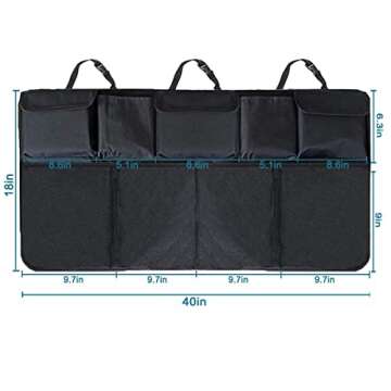 AOPHY Car Trunk Organizer - 9 Pockets, Waterproof Storage Solution