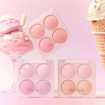 Dasique Candy Berry Blush Palette - 4 Vegan Shades