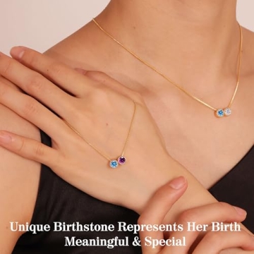 Stylish August Birthstone Necklace for Women & Teens