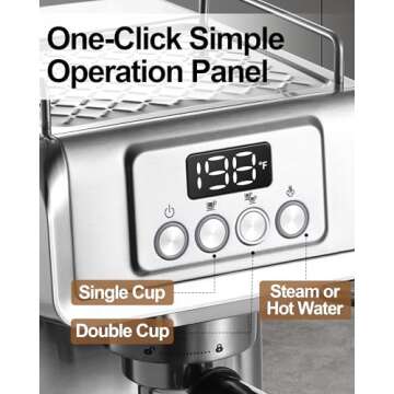 ILAVIE Espresso Machine for Perfect Lattes and Espresso