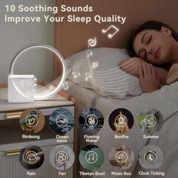 Vivilumens Sunrise Alarm Clock with Sound Machine