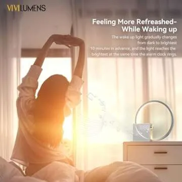 Vivilumens Sunrise Alarm Clock with Sound Machine