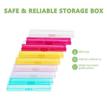 IDekooror Photo Case 5" x 7" Photo Box Storage and Craft Keeper - 18 Inner Photo Keeper Photo Organizer Cases Photos Storage Containers Box for Photos (Color)